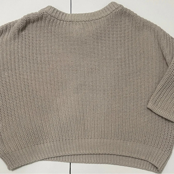 Forever 21 Knit Drop Sleeve Tan Sweater small - Picture 7 of 10